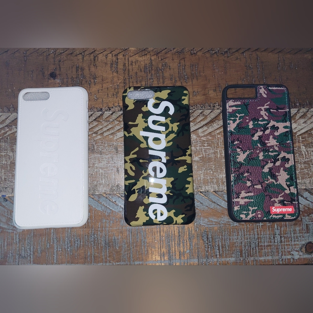 3 Supreme iPhone 7+/8+ Plus Cases - New